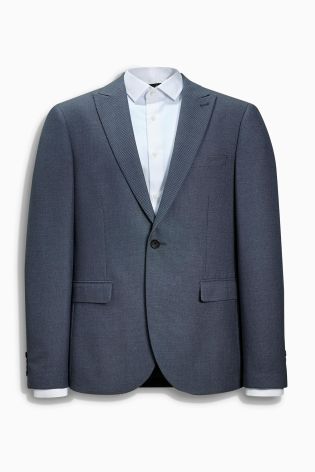 Light Blue Birdseye Suit: Jacket